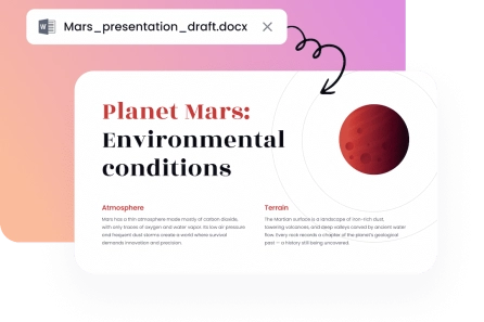 file transformed into an AI presentation