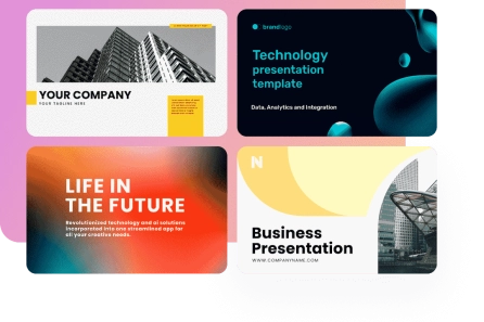 templates inside the AI presentation maker